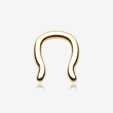 Gold PVD Steel Septum Ring-Gold